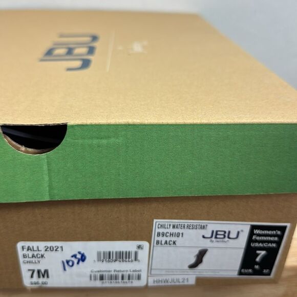 JBU Chilly Mid Calf Snow Boot Black size 7- NIB - Picture 8 of 8